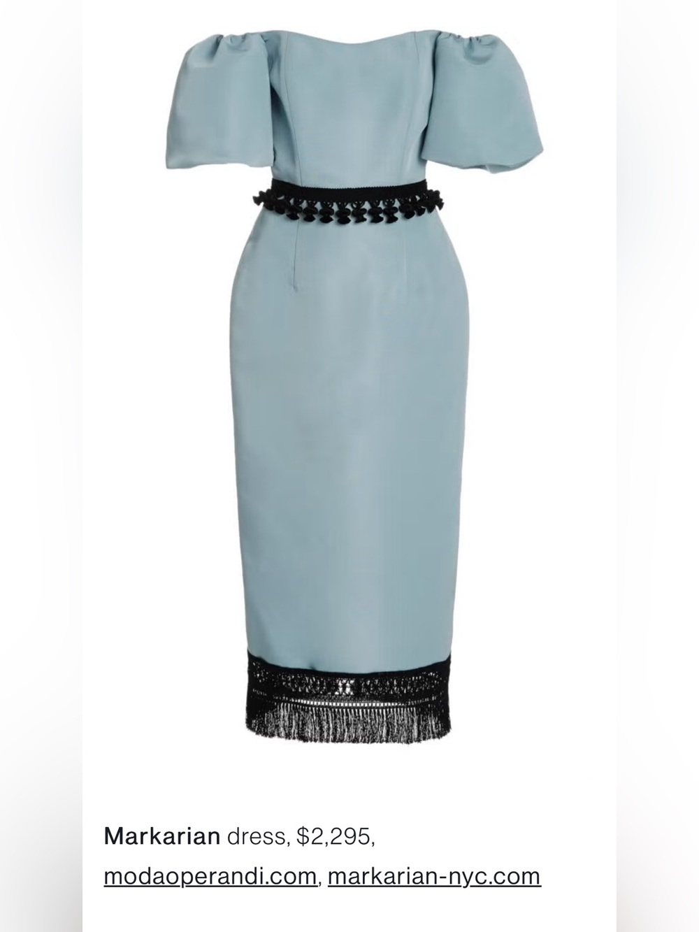 Markarian NYC Custom Midi Sheath Dress